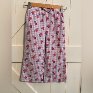 New btween Pink and Blue Floral Kids Pants Girls Size 4 4T